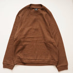 画像をギャラリービューアに読み込む, MAGNLENS マグレンズ ブラウン モックネック ニットカットソー BROWN MOCK NECK KNIT C.S. MEN

