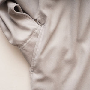 アドラーブル ウール混 ライトグレー シャツワンピース ロング ADOLUVLE ORIGINAL WOOL-MIX LIGHT-GRAY SHIRT-DRESS LONG DRESS
