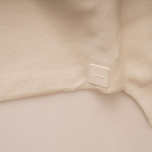 CK カルバンクライン ホワイト クルーネックラグランニット CALVIN KLEIN WHITE RAGLAN CREW-NECK SWEATER MENS