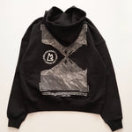 画像をギャラリービューアに読み込む, MAGNLENS マグレンズ ブラック LIVE MANY LIVES ワッペン フーディ BLACK HOODIE
