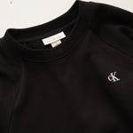 画像をギャラリービューアに読み込む, CK カルバンクラインジーンズ ブラック ロング丈 スウェット ワンピース ドレス CALVIN KLEIN JEANS BLACK LONG SWEAT SHIRT DRESS WOMENS
