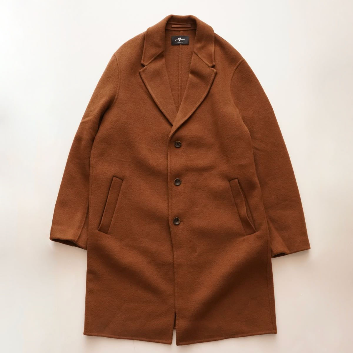 セブンフォーオールマンカインド ブラウン ウール コート 7 FOR ALL MANKIND BROWN WOOL COAT MENS