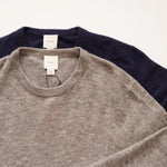 画像をギャラリービューアに読み込む, CK カルバンクライン グレー アルパカ×ウール クルーネックニット CALVIN KLEIN GRAY ALPACA WOOL CREW-NECK SWEATER MENS
