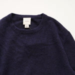画像をギャラリービューアに読み込む, CK カルバンクライン ネイビーブルー アルパカ×ウール クルーネックニット CALVIN KLEIN NAVY BLUE ALPACA WOOL CREW-NECK SWEATER MENS
