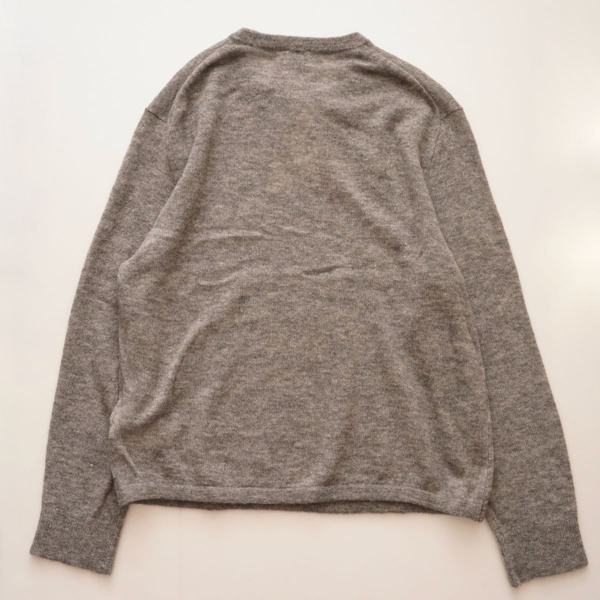CK calvin klein カルバンクライン グレー アルパカウールクルーニット 