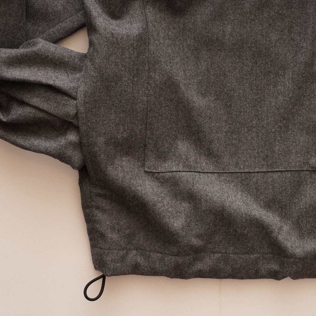 ADOLUVLE アドラーブル グレー イタリア製 ウール トラッカーブラック ナットボタン ジャケット GRAY ITALIAN WOOL TRUCKER JACKET MENS