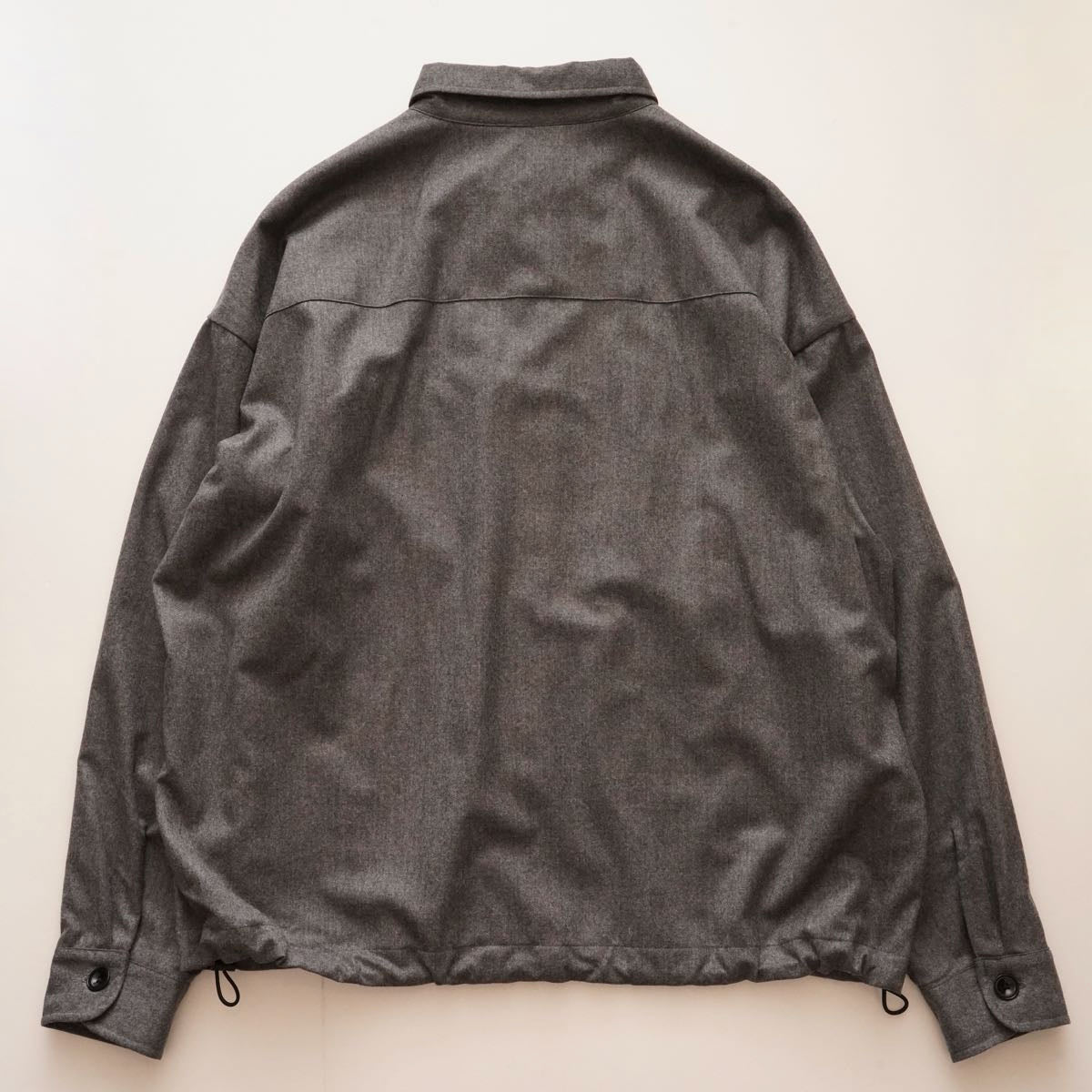 ADOLUVLE アドラーブル グレー イタリア製 ウール トラッカーブラック ナットボタン ジャケット GRAY ITALIAN WOOL TRUCKER JACKET MENS