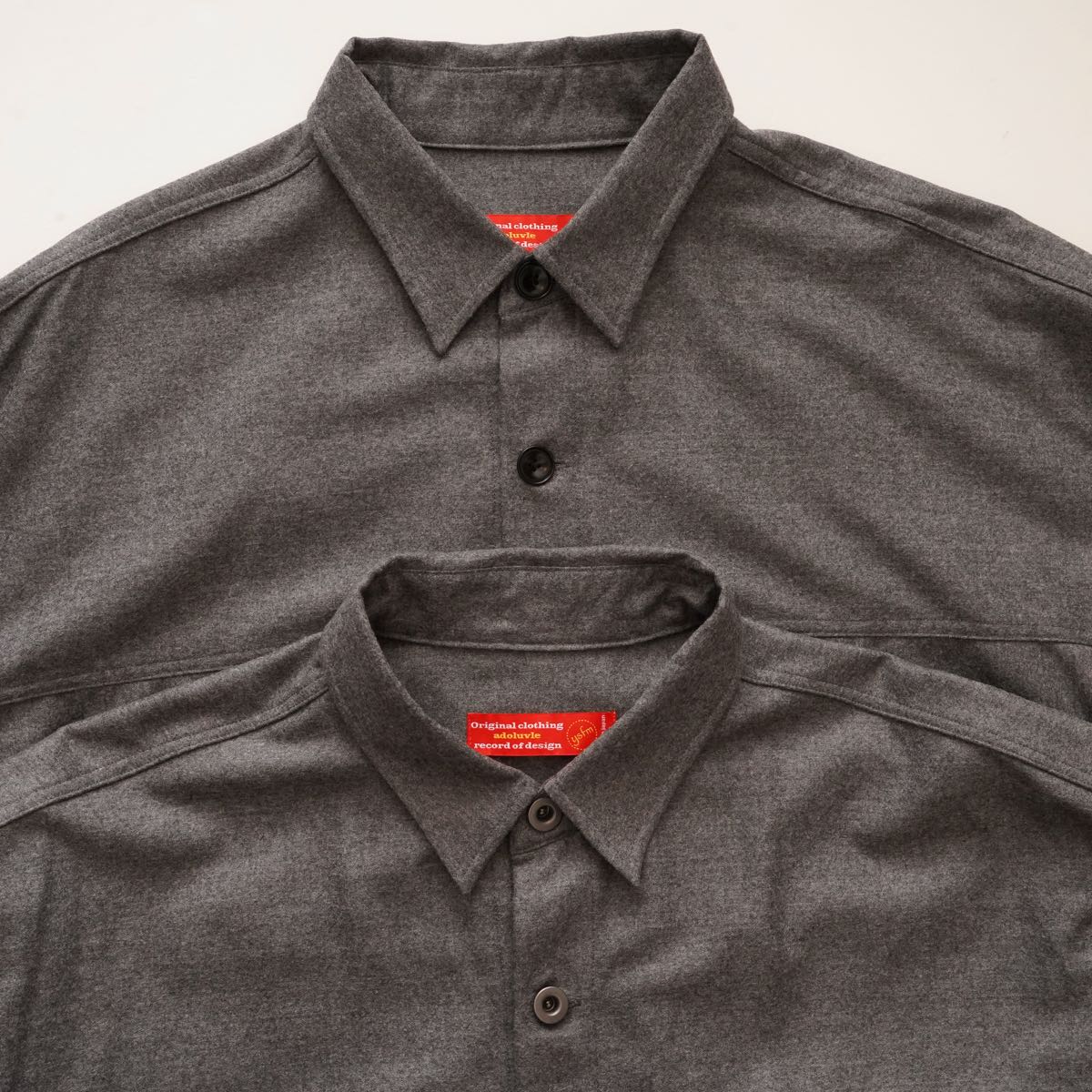 ADOLUVLE アドラーブル グレー イタリア製 ウール トラッカーブラック ナットボタン ジャケット GRAY ITALIAN WOOL TRUCKER JACKET MENS