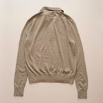 画像をギャラリービューアに読み込む, CK カルバンクライン グレー 長袖 スキッパーポロニット CALVIN KLEIN GRAY LONG-SLEEVE POLO SWEATER WOMENS
