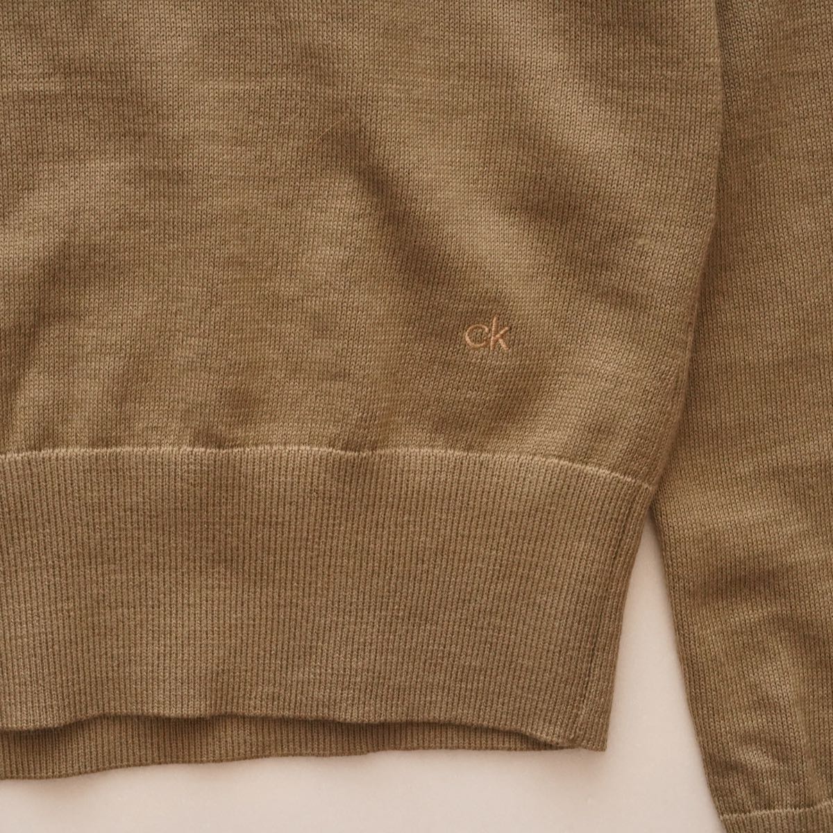 カルバンクライン カーキ スキッパー ポロニット|高円寺セレクト 