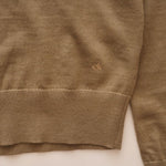 画像をギャラリービューアに読み込む, CK カルバンクライン カーキ 長袖 スキッパーポロニット CALVIN KLEIN KHAKI LONG-SLEEVE POLO SWEATER WOMENS
