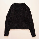 画像をギャラリービューアに読み込む, CK カルバンクラインジーンズ ブラック クロップド Vネックセーター シェニールニット CALVIN KLEIN JEANS BLACK V-NECK SWEATER CHENILLE KNIT WOMENS
