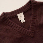 画像をギャラリービューアに読み込む, CK カルバンクライン ボルドーブラウン Vネック ウールニット セーター CALVIN KLEIN BORDEAUX-BROWN V-NECK WOOL SWEATER MENS
