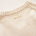 画像をギャラリービューアに読み込む, CK カルバンクライン オフホワイト Vネック ウールニット セーター CALVIN KLEIN OFF-WHITE V-NECK WOOL SWEATER MENS
