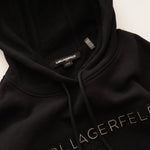 画像をギャラリービューアに読み込む, KARL LAGERFELD PARIS カールラガーフェルド パリ ブラック ロゴフーディ パーカー BLACK LOGO HOODIE MEN
