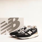 画像をギャラリービューアに読み込む, NEW BALANCE U998BL ニューバランス ブラック スウェード スニーカー BLACK SUEDE SNEAKERS MADE IN USA
