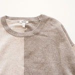 画像をギャラリービューアに読み込む, スプレンディッド  グレー バイカラー ウール×カシミヤ ニット セーター SPLENDID GRAY BI-COLOR KNIT WOOL CASHMERE SWEATER WOMENS
