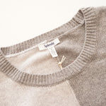 画像をギャラリービューアに読み込む, スプレンディッド  グレー バイカラー ウール×カシミヤ ニット セーター SPLENDID GRAY BI-COLOR KNIT WOOL CASHMERE SWEATER WOMENS
