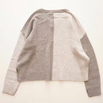 画像をギャラリービューアに読み込む, スプレンディッド  グレー バイカラー ウール×カシミヤ ニット セーター SPLENDID GRAY BI-COLOR KNIT WOOL CASHMERE SWEATER WOMENS

