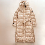 画像をギャラリービューアに読み込む, KARL LAGERFELD PARIS カールラガーフェルド ベージュ ロングダウンパファーコート BEIGE LONG DOWN PUFFER COAT WOMEN
