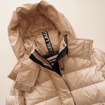 画像をギャラリービューアに読み込む, KARL LAGERFELD PARIS カールラガーフェルド ベージュ ロングダウンパファーコート BEIGE LONG DOWN PUFFER COAT WOMEN
