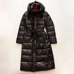 画像をギャラリービューアに読み込む, KARL LAGERFELD PARIS カールラガーフェルド ブラック ロングダウンパファーコート BLACK LONG DOWN PUFFER COAT WOMEN
