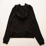 画像をギャラリービューアに読み込む, スプレンディッド ブラック 裏毛 パーカー ジップアップフーディ SPLENDID BLACK HOODIE WOMENS
