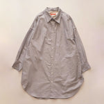 画像をギャラリービューアに読み込む, アドラーブル ブラック 播州織り オックスフォード ロングシャツ シャツワンピース ショート ADOLUVLE ORIGINAL BANSHU-ORI OXFORD BLACK SHIRT-DRESS LONG SLEEVE DRESS
