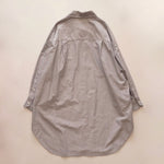 画像をギャラリービューアに読み込む, アドラーブル ブラック 播州織り オックスフォード ロングシャツ シャツワンピース ショート ADOLUVLE ORIGINAL BANSHU-ORI OXFORD BLACK SHIRT-DRESS LONG SLEEVE DRESS
