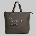 画像をギャラリービューアに読み込む, KARL LAGERFELD PARIS カールラガーフェルド ブラック トラベルトートバッグ BLACK TRAVEL TOTE-BAG
