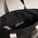 画像をギャラリービューアに読み込む, KARL LAGERFELD PARIS カールラガーフェルド ブラック トラベルトートバッグ BLACK TRAVEL TOTE-BAG
