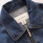 画像をギャラリービューアに読み込む, CK カルバンクライン ジーンズ インディゴ クロップド ジップアップ ブルゾン CALVIN KLEIN JEANS INDIGO DENIM ZIP-UP CROPPED JACKET WOMENS
