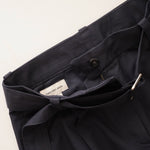 画像をギャラリービューアに読み込む, CK カルバンクラインジーンズ ネイビー コットン ベルテッドワイドパンツ CALVIN KLEIN JEANS NAVY COTTON BELTED WIDE PANTS WOMENS
