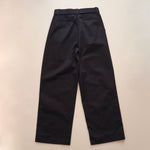 画像をギャラリービューアに読み込む, CK カルバンクラインジーンズ ネイビー コットン ベルテッドワイドパンツ CALVIN KLEIN JEANS NAVY COTTON BELTED WIDE PANTS WOMENS
