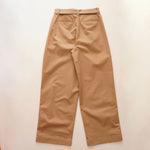 画像をギャラリービューアに読み込む, CK カルバンクラインジーンズ ダークベージュ コットン ベルテッドワイドパンツ CALVIN KLEIN JEANS DARK BEIGE COTTON BELTED WIDE PANTS WOMENS
