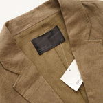 画像をギャラリービューアに読み込む, oak + fort オークアンドフォート カーキグリーン リネン100% テーラードジャケット KHAKI GREEN LINEN TAILORED JACKET MEN
