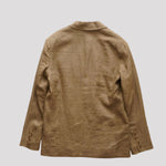 画像をギャラリービューアに読み込む, oak + fort オークアンドフォート カーキグリーン リネン100% テーラードジャケット KHAKI GREEN LINEN TAILORED JACKET MEN
