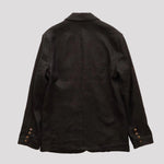 画像をギャラリービューアに読み込む, oak + fort オークアンドフォート ブラック リネン100% テーラードジャケット BLACK LINEN TAILORED JACKET MEN
