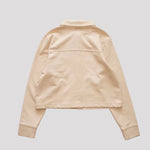 画像をギャラリービューアに読み込む, Lee®︎ リー オフホワイト クロップド 天竺シャツ OFF-WHITE SOY-BEAN CROPPED KNIT SHIRT WOMEN
