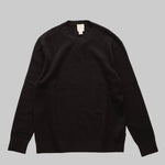 画像をギャラリービューアに読み込む, CK カルバンクライン ブラック クルーネック ワッフルニット CALVIN KLEIN BLACK WAFFLE CREW-NECK SWEATER MENS

