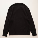 画像をギャラリービューアに読み込む, CK カルバンクライン ブラック クルーネック ワッフルニット CALVIN KLEIN BLACK WAFFLE CREW-NECK SWEATER MENS
