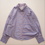 画像をギャラリービューアに読み込む, SCOTCH &amp; SODA スコッチ アンド ソーダ クロップド ストライプシャツ CROPEED STRIPE SHIRT WOMEN
