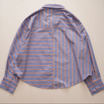 画像をギャラリービューアに読み込む, SCOTCH &amp; SODA スコッチ アンド ソーダ クロップド ストライプシャツ CROPEED STRIPE SHIRT WOMEN
