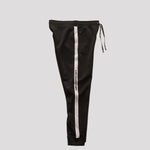 画像をギャラリービューアに読み込む, KARL LAGERFELD PARIS カールラガーフェルド ブラック ジャージ サイドロゴテープ イージーパンツ  BLACK SIDE LOGO TAPE JERSEY PANT WOMEN
