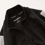 画像をギャラリービューアに読み込む, KARL LAGERFELD PARIS カールラガーフェルド ブラック ジップアップジャージトップ BLACK ZIP-UP JERSEY TOP WOMEN
