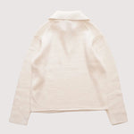 画像をギャラリービューアに読み込む, ヴィンス ホワイト コットンニット スキッパーポロ VINCE WHITE COTTON KNIT POLO SWEATER WOMEN
