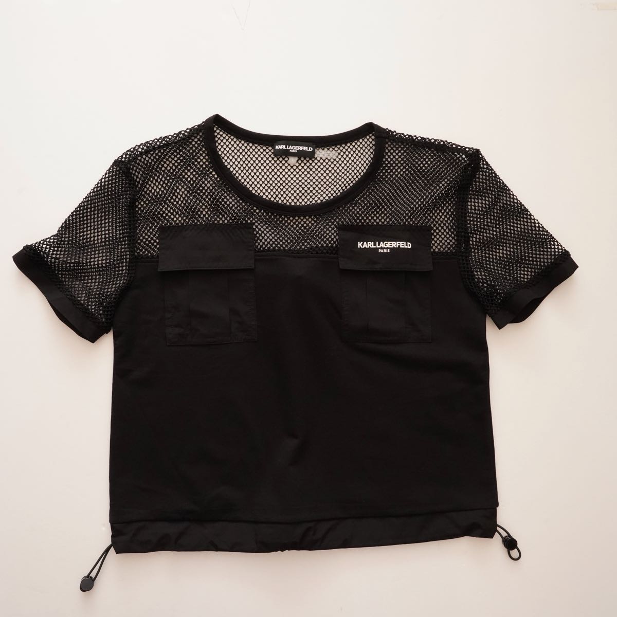 KARL LAGERFELD カールラガーフェルド　タンクトップ　ブラック　38 カール・ラガーフェルド KARL LAGERFELD KARL LAGERFELD カール