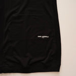 画像をギャラリービューアに読み込む, KARL LAGERFELD PARIS カールラガーフェルド パリ ブラック サイドメッシュ フード付き ハーフジップワンピース BLACK SIDE MESH HALF ZIP DRESS WOMEN
