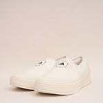 画像をギャラリービューアに読み込む, アディダス ステラマッカートニー ホワイト コート スリッポン スニーカー ADIDAS × STELLA MCCARTNEY WHITE COURT SLIP ON SNEAKER
