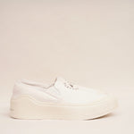 画像をギャラリービューアに読み込む, アディダス ステラマッカートニー ホワイト コート スリッポン スニーカー ADIDAS × STELLA MCCARTNEY WHITE COURT SLIP ON SNEAKER
